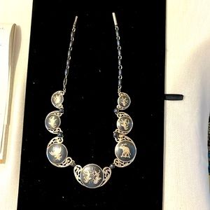 Siam sterling “dancing “ necklace
